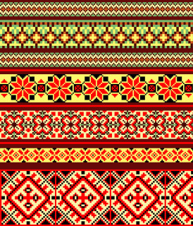 Ткань вафельное полотно 50 см (200 гр.) рис 1214/1