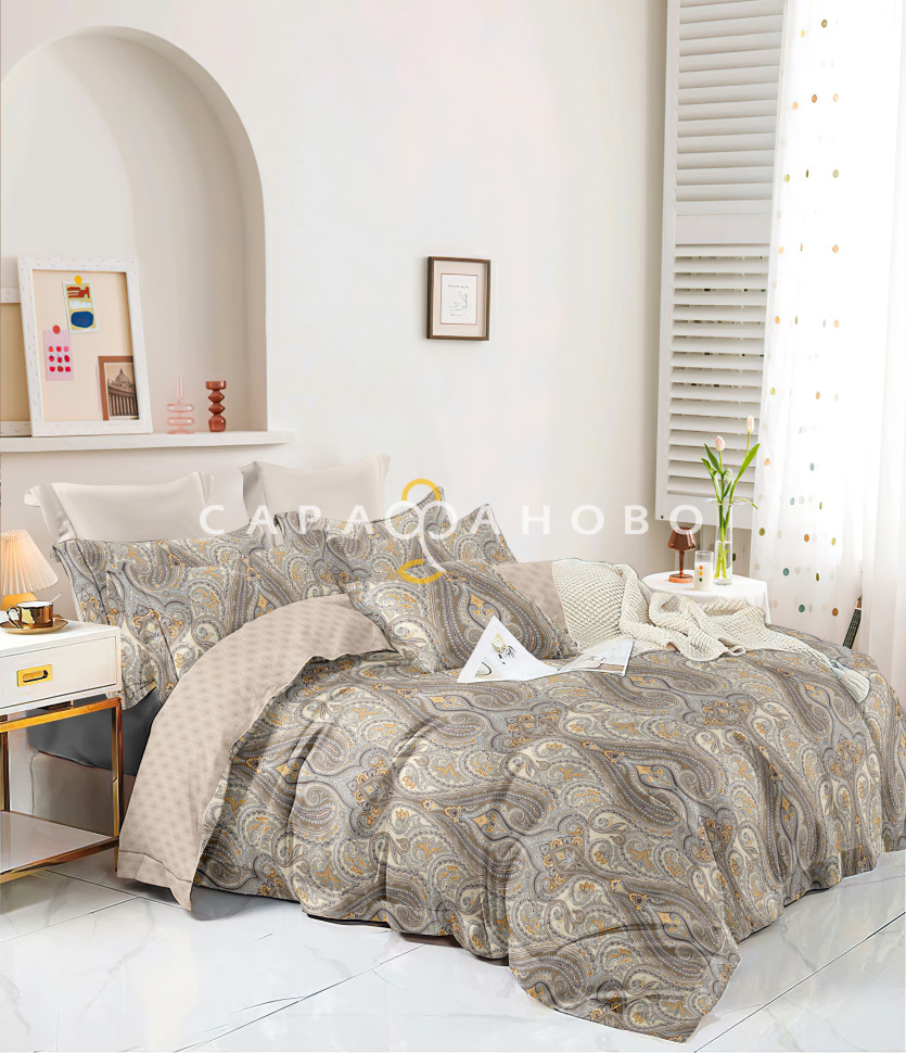 Ткань Сатин Твил набивной 235 см. 115гр. В рис. 151