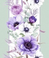 Ткань Дорожка набивная 50 см "Виолет" рис 30143 вид 1, миниатюра 1