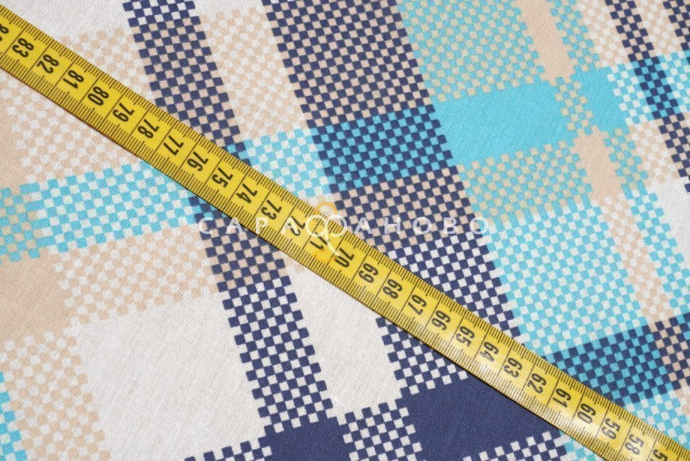 Ткань Бязь 150 см 120 гр рис. 167в4/1 Лондон На отрез