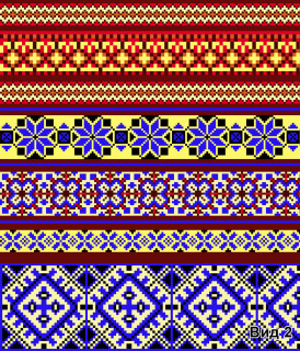 Ткань вафельное полотно 50 см (200 гр.) рис 1214/2