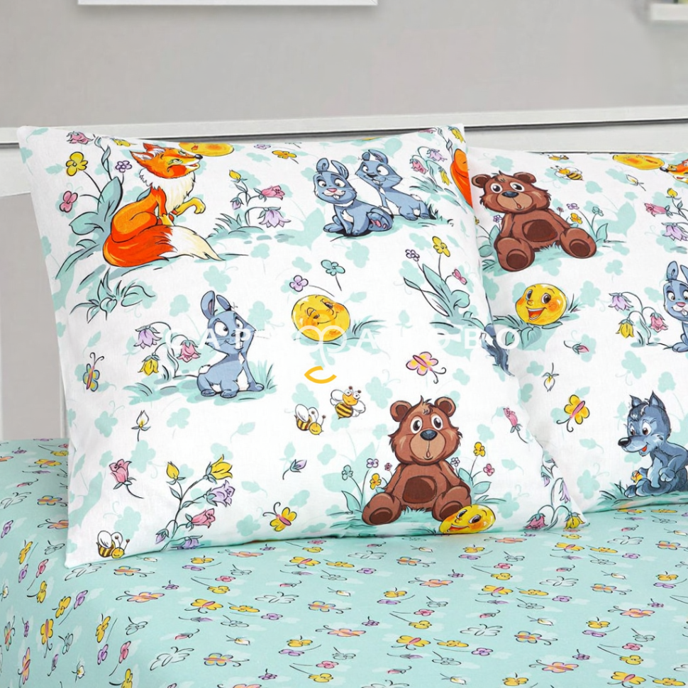 Ткань Бязь 150 см 120 гр рис Колобок вид 1 (компаньон)