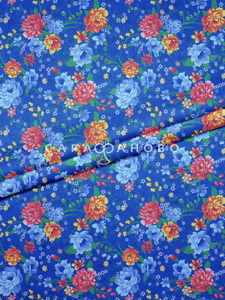 Ткань Фланель 150 см 175 гр 412-3П Грунт Цветы