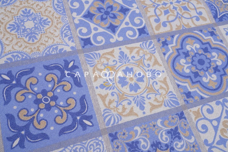 Ткань Рогожка 150 см рис. 12557-1 Сицилия