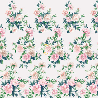 Бязь Премиум 220 см наб рис 7241 вид 2 "Шелковая вуаль" 