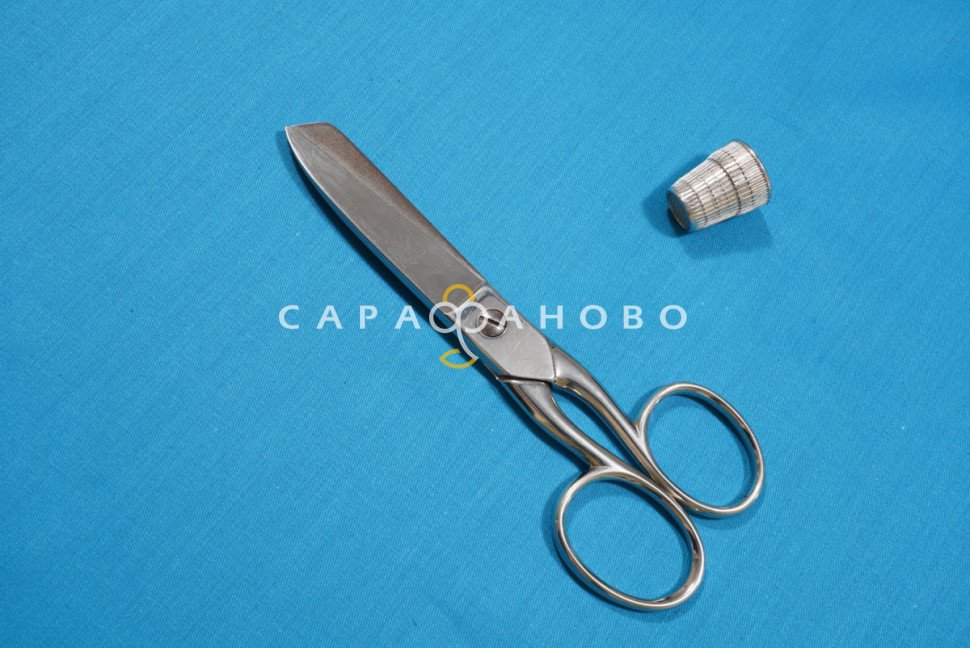 Ткань Сатин 220 см рис. 38004 Морская волна