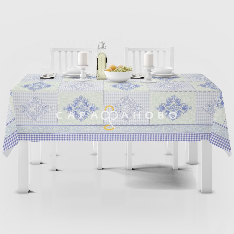 Ткань Рогожка 150 см рис. 30095/2 Дамаск