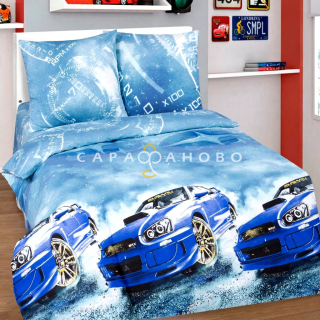 Ткань Поплин 220 см 115 гр рис Форсаж арт. 10707-1 