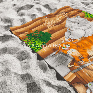 Ткань Вафельное полотно 150 см 150 гр рис 29343 вид 1 "В баньке"