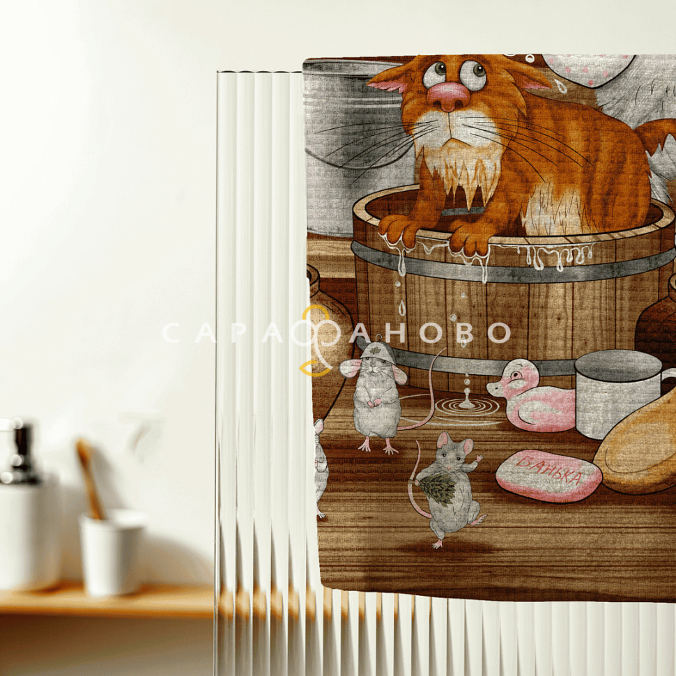 Ткань Вафельное полотно 150 см 150 гр рис 29343 вид 1