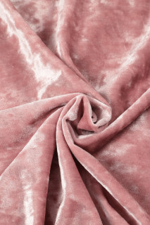 Ткань Бархат Краш 150 см диз Розовый