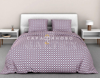 Ткань Бязь 220 см 120 гр  Византия 1-3 бежево-розовый