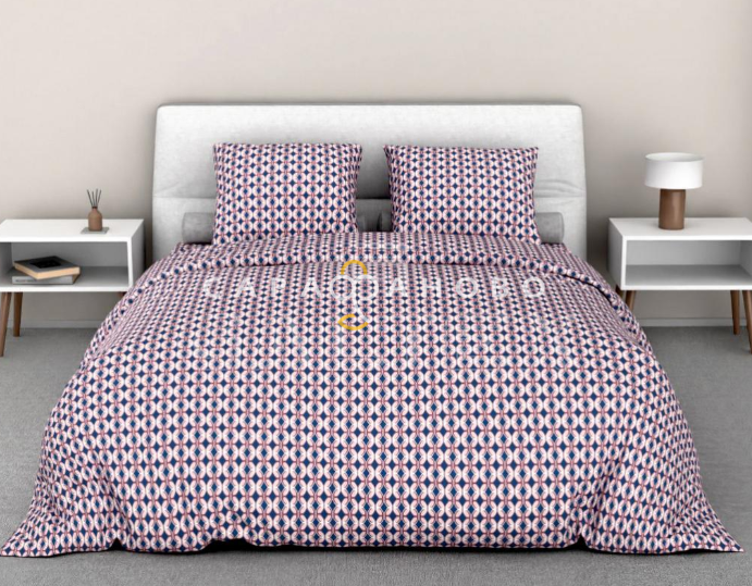 Ткань Бязь 220 см 120 гр Византия 1-3 бежево-розовый