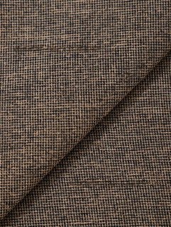 Ткань Рогожка 146 см 205 гр.  Бежево-черный