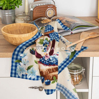 Ткань Полотно вафельное 50 см рис 29323 вид 1 "Бабушкино варенье" 