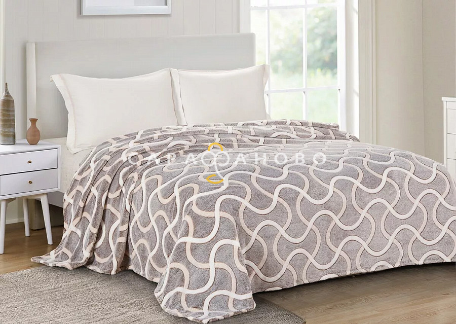 Ткань Велсофт наб. 200 см 260гр Бамбук 2333-1