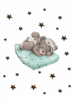 Ткань Перкаль 150 см. ПРЕМИУМ SOFT пододеяльник рис.«Принц на подушке»