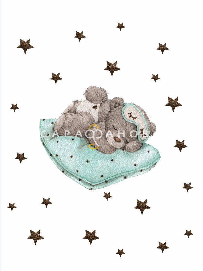 Ткань Перкаль 150 см. ПРЕМИУМ SOFT пододеяльник рис.«Принц на подушке»