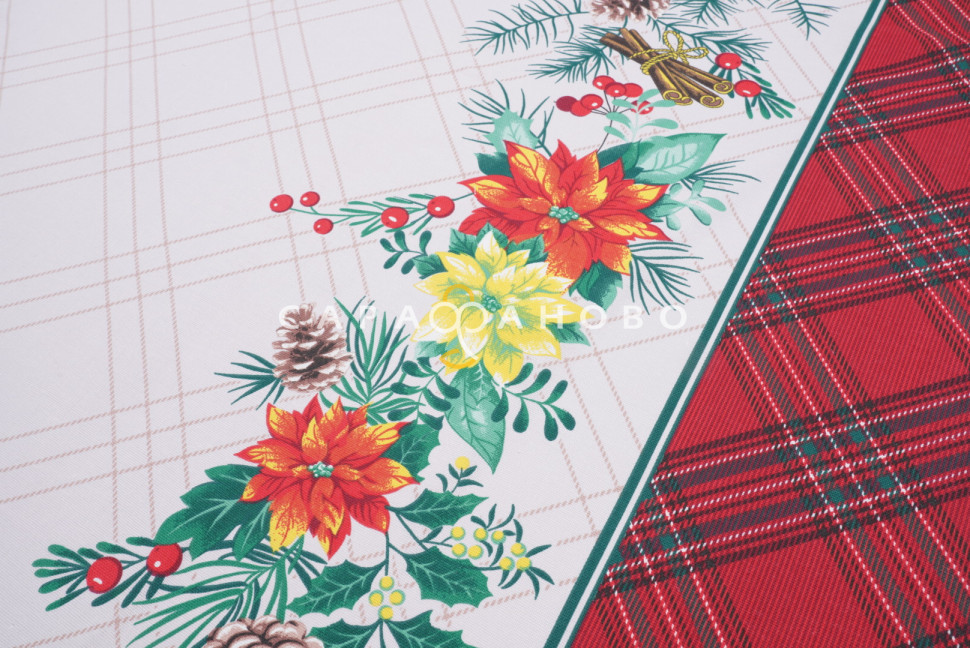 Ткань Рогожка 150 см 170 гр рис 500014/1 Холли три полотенца