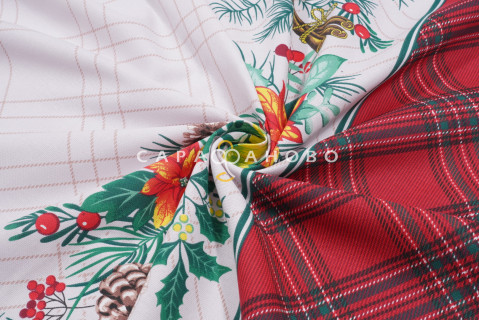 Ткань Рогожка 150 см 170 гр рис 500014/1 Холли три полотенца 