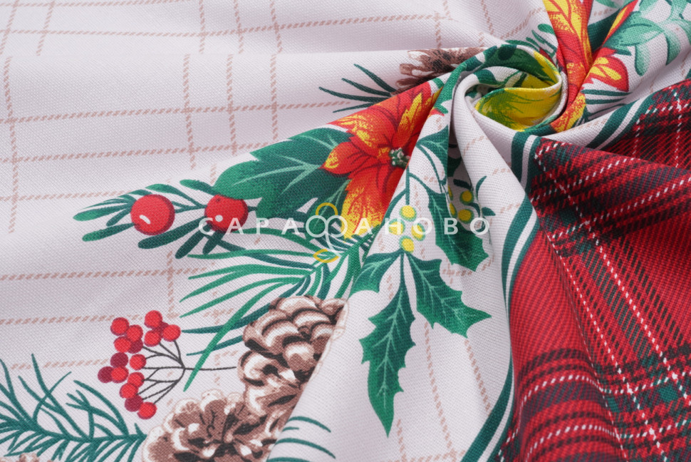 Ткань Рогожка 150 см 170 гр рис 500014/1 Холли три полотенца