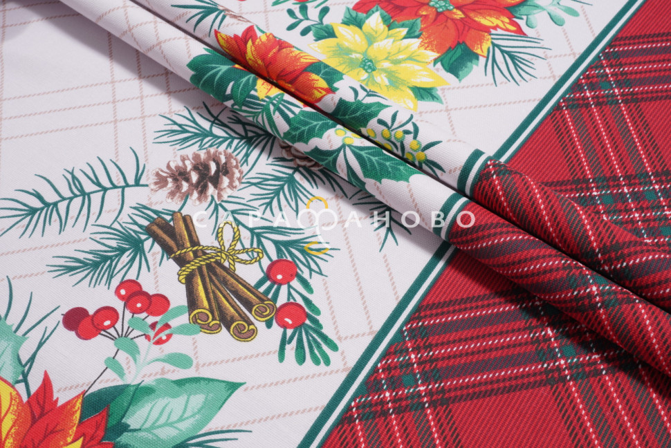 Ткань Рогожка 150 см 170 гр рис 500014/1 Холли три полотенца