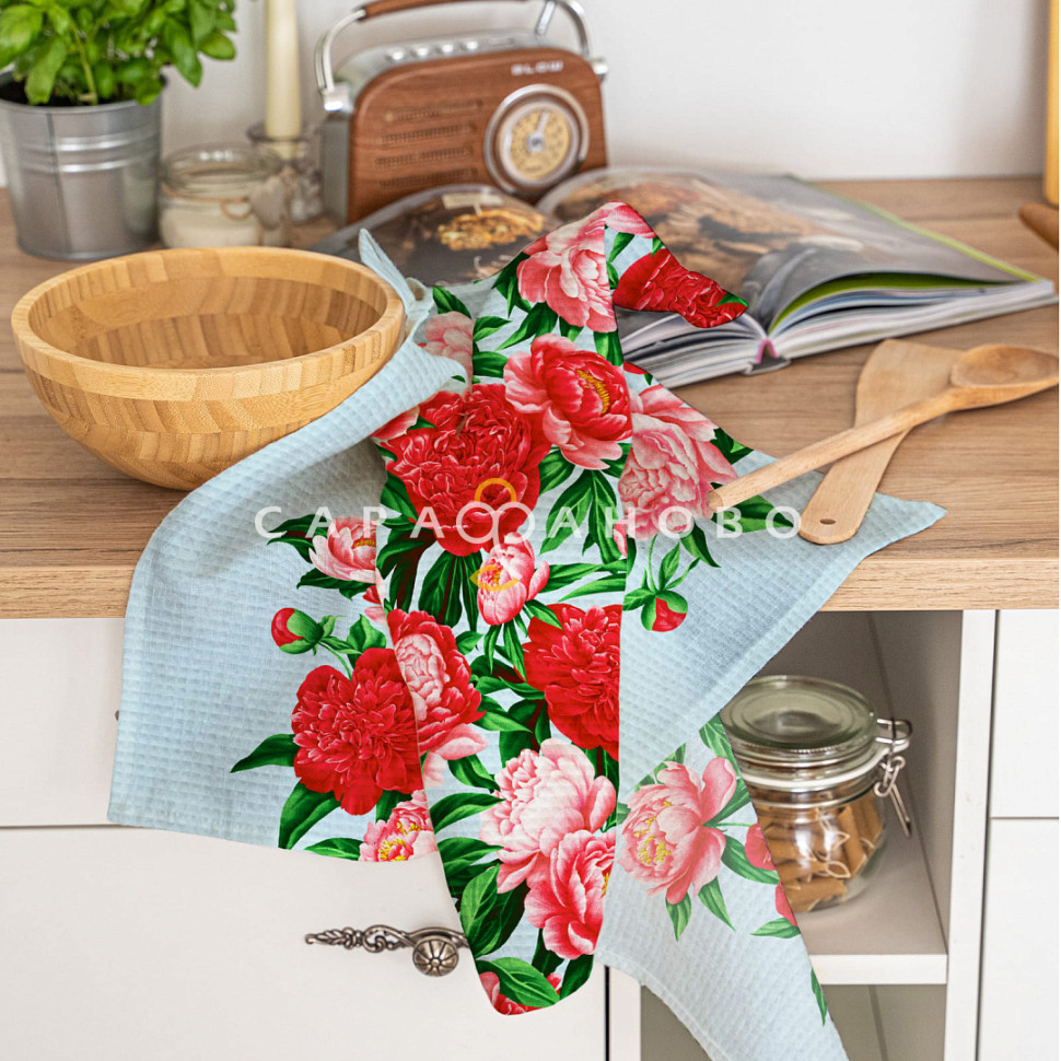 Ткань Полотно вафельное 50 см рис 29438 вид 1