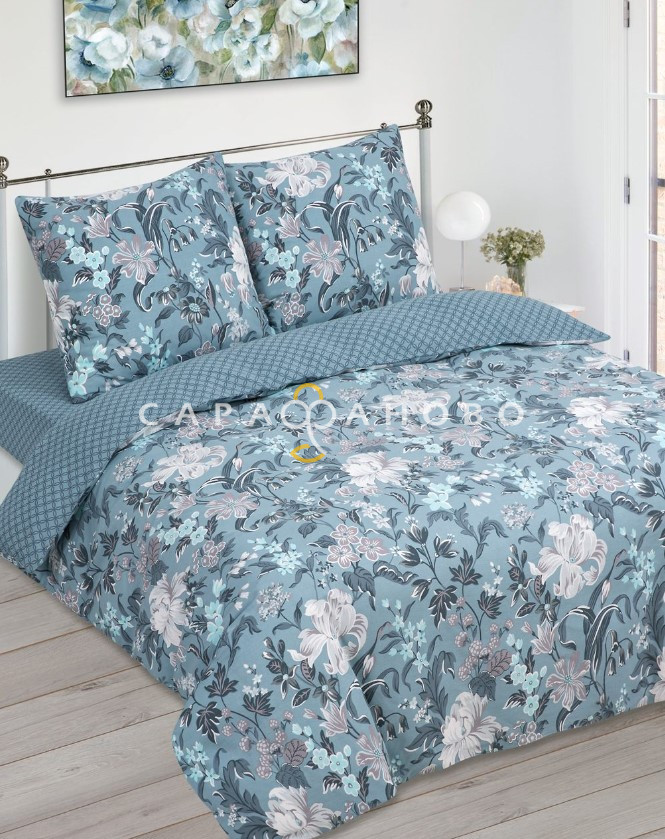 Ткань Бязь 220 см 120 гр рис Ирида вид 1 (компаньон)