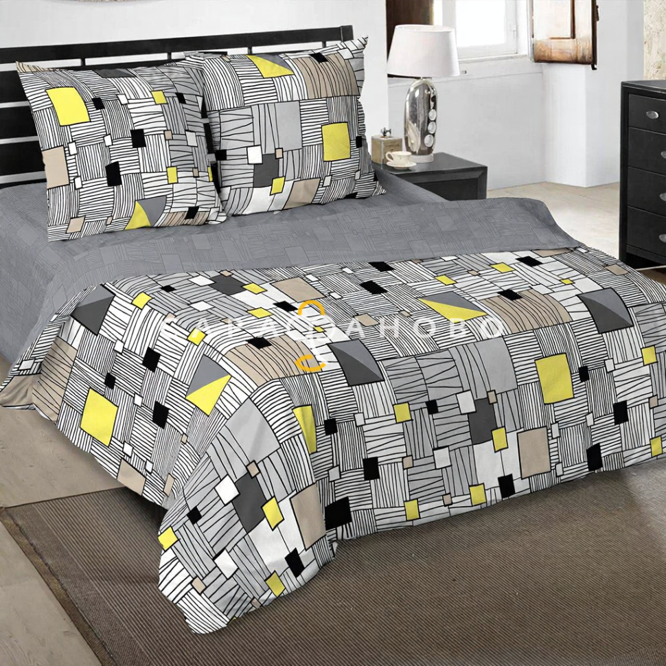 Ткань Поплин 220 см рис. 20666-1 Витраж (основа)