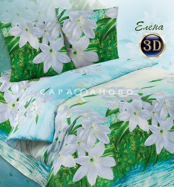 Ткань бязь 220 см "Елена" рис 5053 вид 1