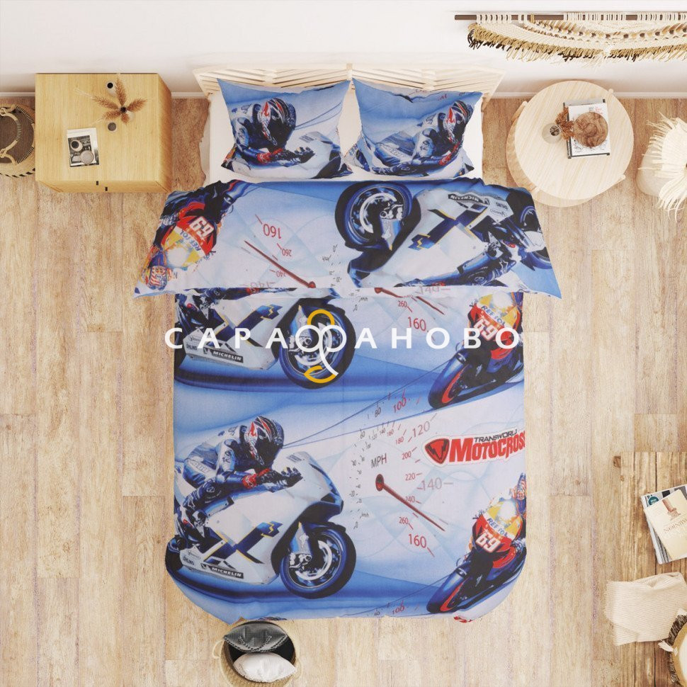 Бязь набивная 150 см 120 гр рис 1613