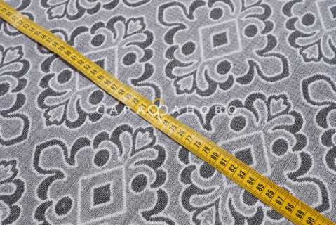 Ткань Гобелен жаккард 150см рис А80 серый