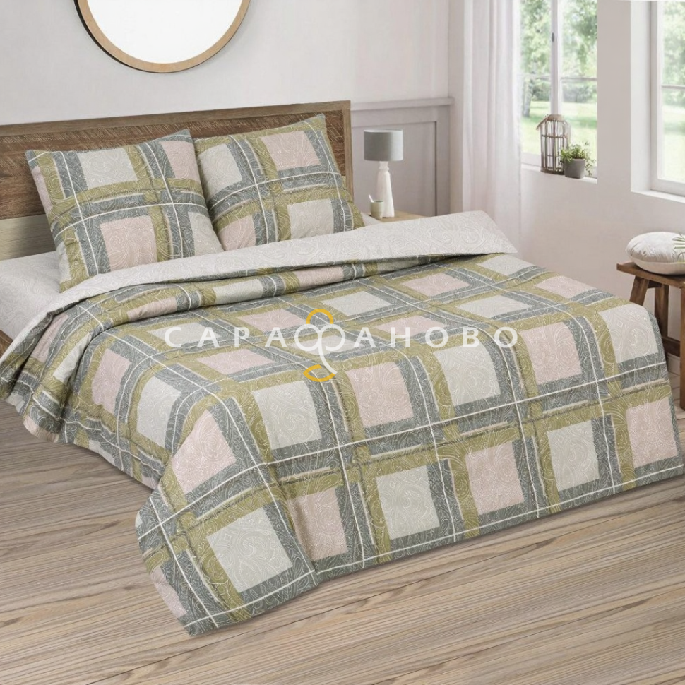 Ткань поплин 220 см рис. 20664-1 Фернандо (основа)