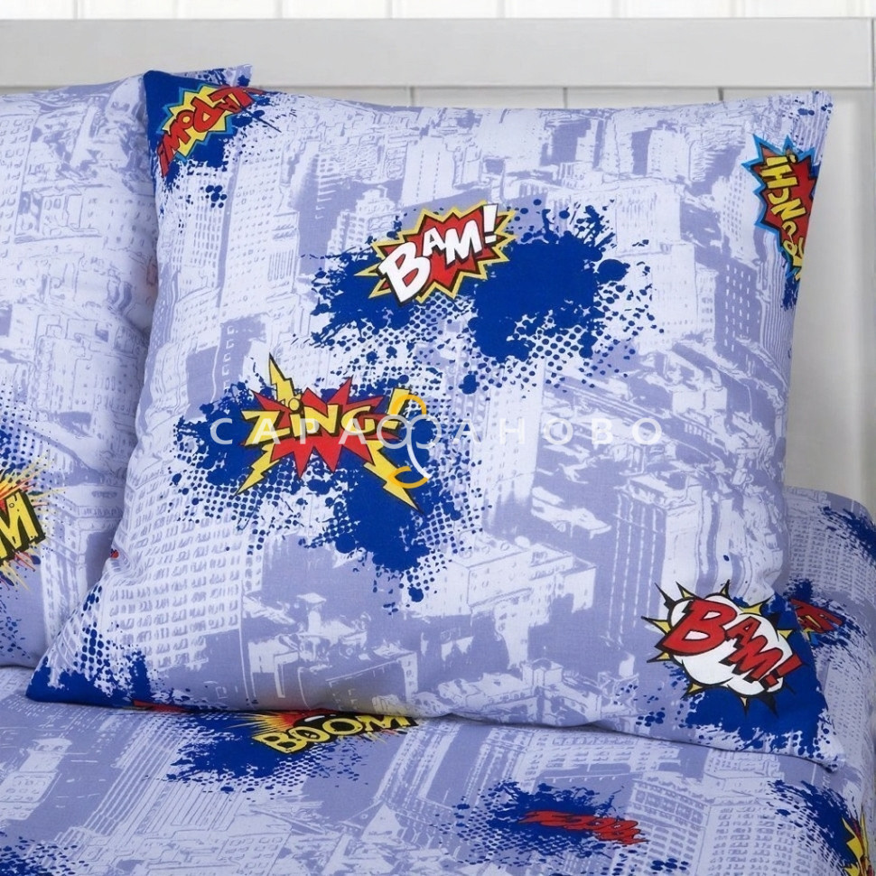 Ткань бязь 150 см Супергерои (Компаньон) рис 11051 вид 1