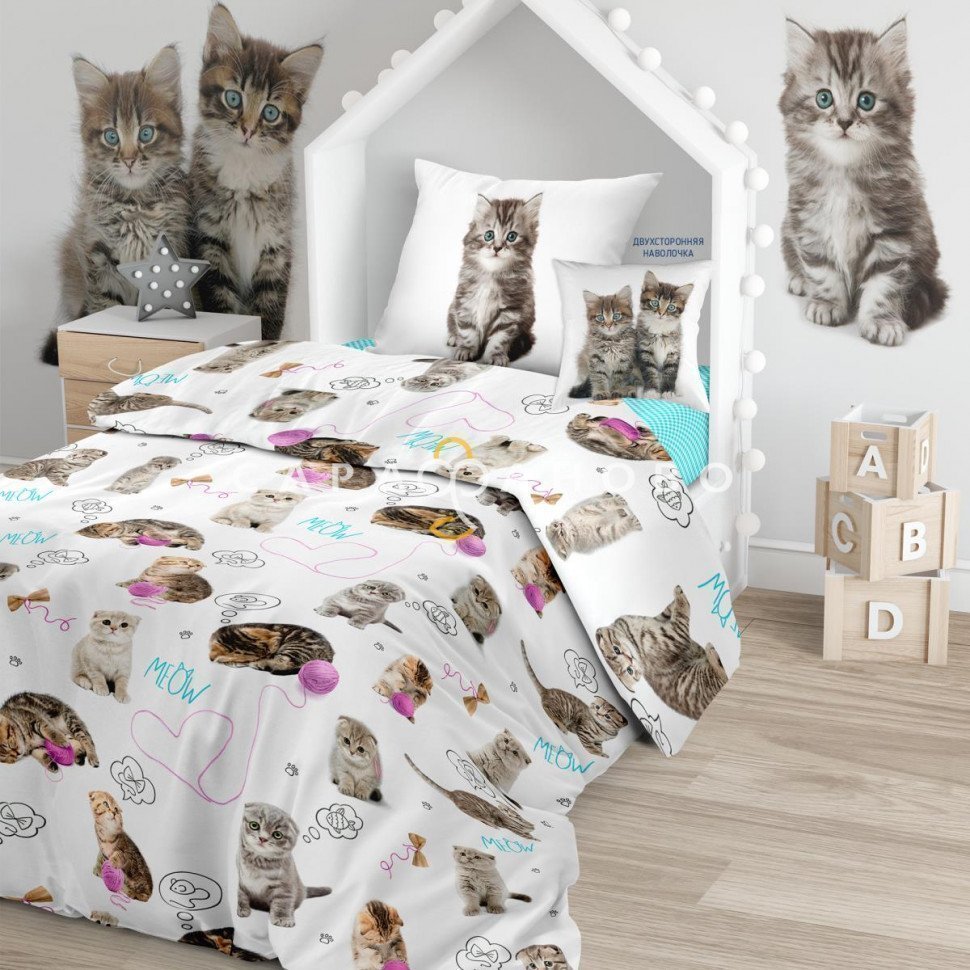 КПБ Juno 16050-1/16073-1/8672-5 Grey kittens