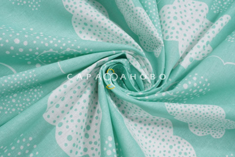 Ткань бязь 150 см рис. 12645-1 Улётные мишки (компаньон)