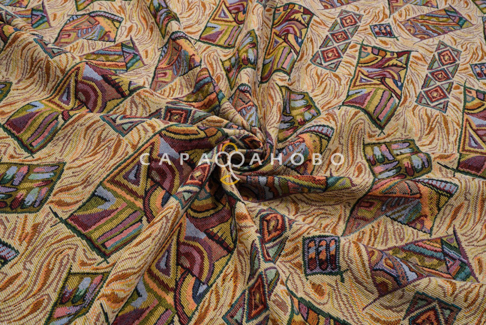 Ткань Гобелен жаккард 150 см рис JY-019