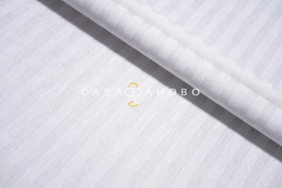 Поплин наб 220/105-007 рис 24641/1 Страйп 1*1 (матовая бель)