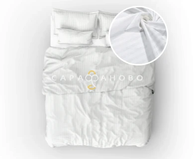 Поплин наб 220/105-007 рис 24641/1 Страйп 1*1 (матовая бель)