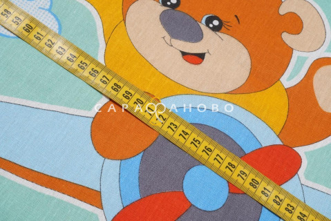 Ткань бязь 150 см рис. 12644-1 Улётные мишки (основа)