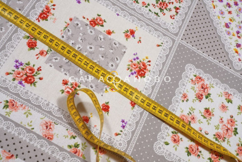 Ткань поплин 220 см "Француженка" рис  11441-1