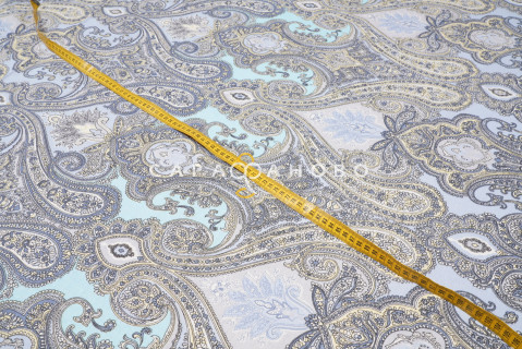 Ткань Бязь 220 см 120 гр рис 3019/2 голубой