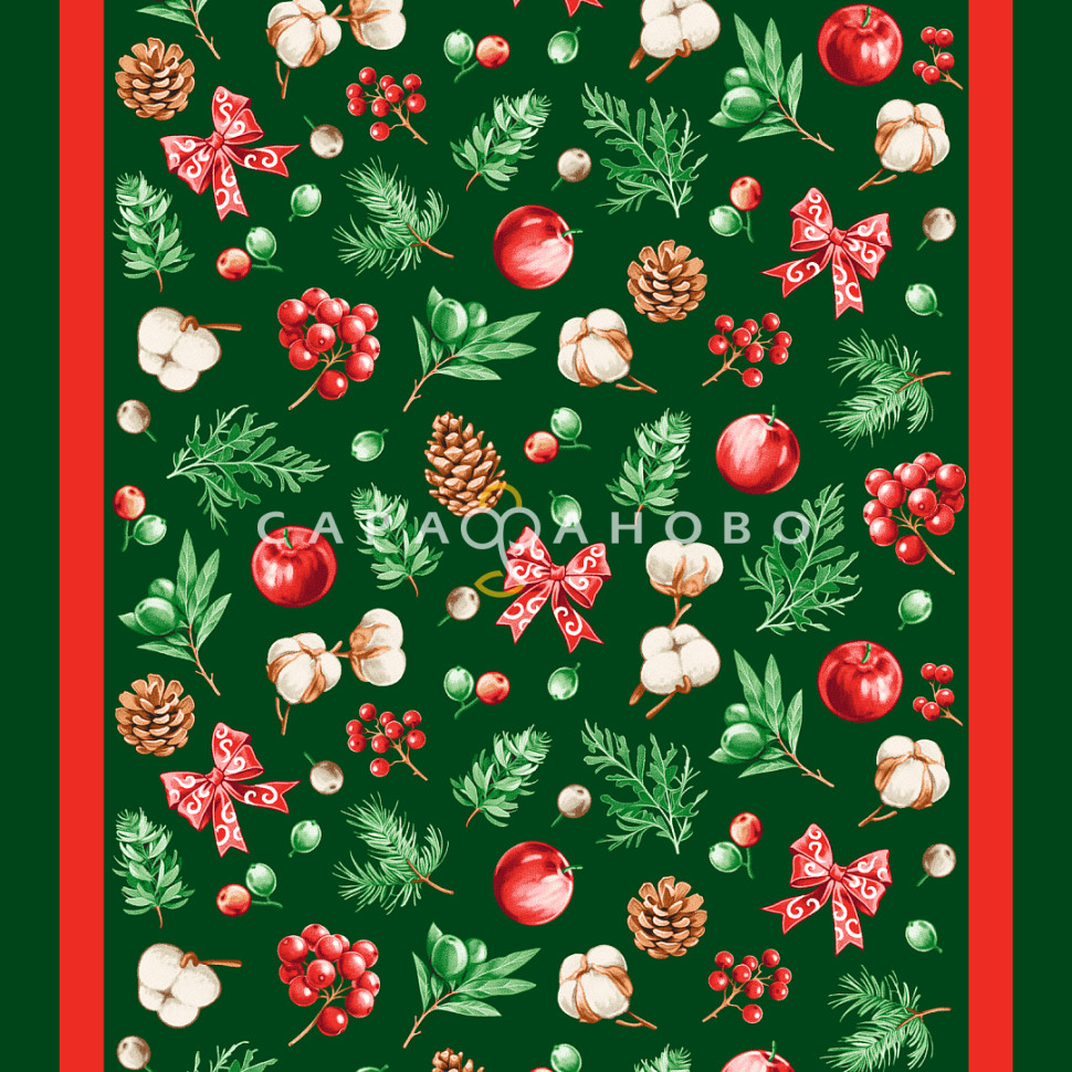 Ткань Полотно вафельное 50 см набивное арт 60 