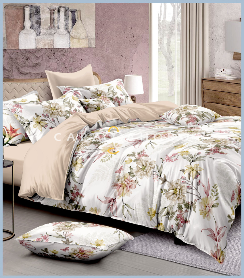 Ткань Сатин Твил набивной 235 см. 115гр. В рис. 160