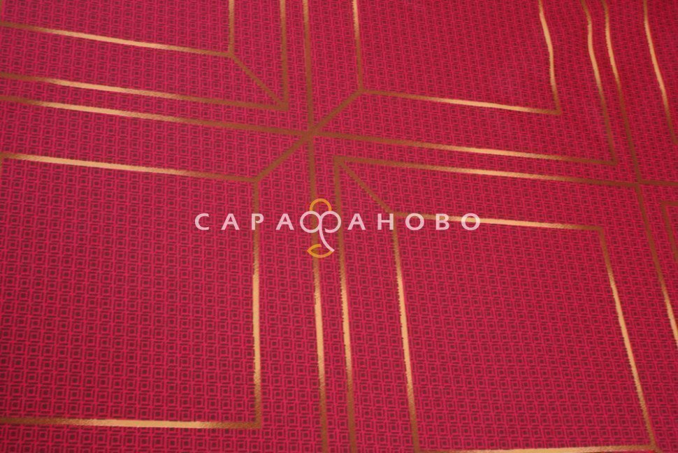 Ткань Сатин 220 см рис. 23002-1 Шарль(красный)