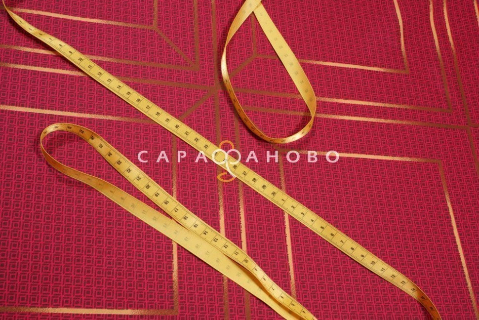 Ткань Сатин 220 см рис. 23002-1 Шарль(красный)