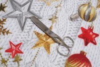 Ткань Дорожка набивная 50 см Новогодняя звезда рис 30044 вид 1, миниатюра 6