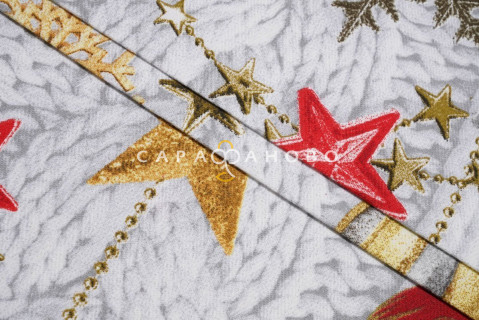 Ткань Дорожка набивная 50 см "Новогодняя звезда" рис 30044 вид 1