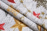 Ткань Дорожка набивная 50 см Новогодняя звезда рис 30044 вид 1, миниатюра 3