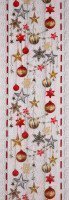 Ткань Дорожка набивная 50 см Новогодняя звезда рис 30044 вид 1, миниатюра 9
